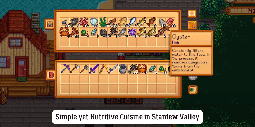 Simple yet Nutritive Cuisine in Stardew Valley